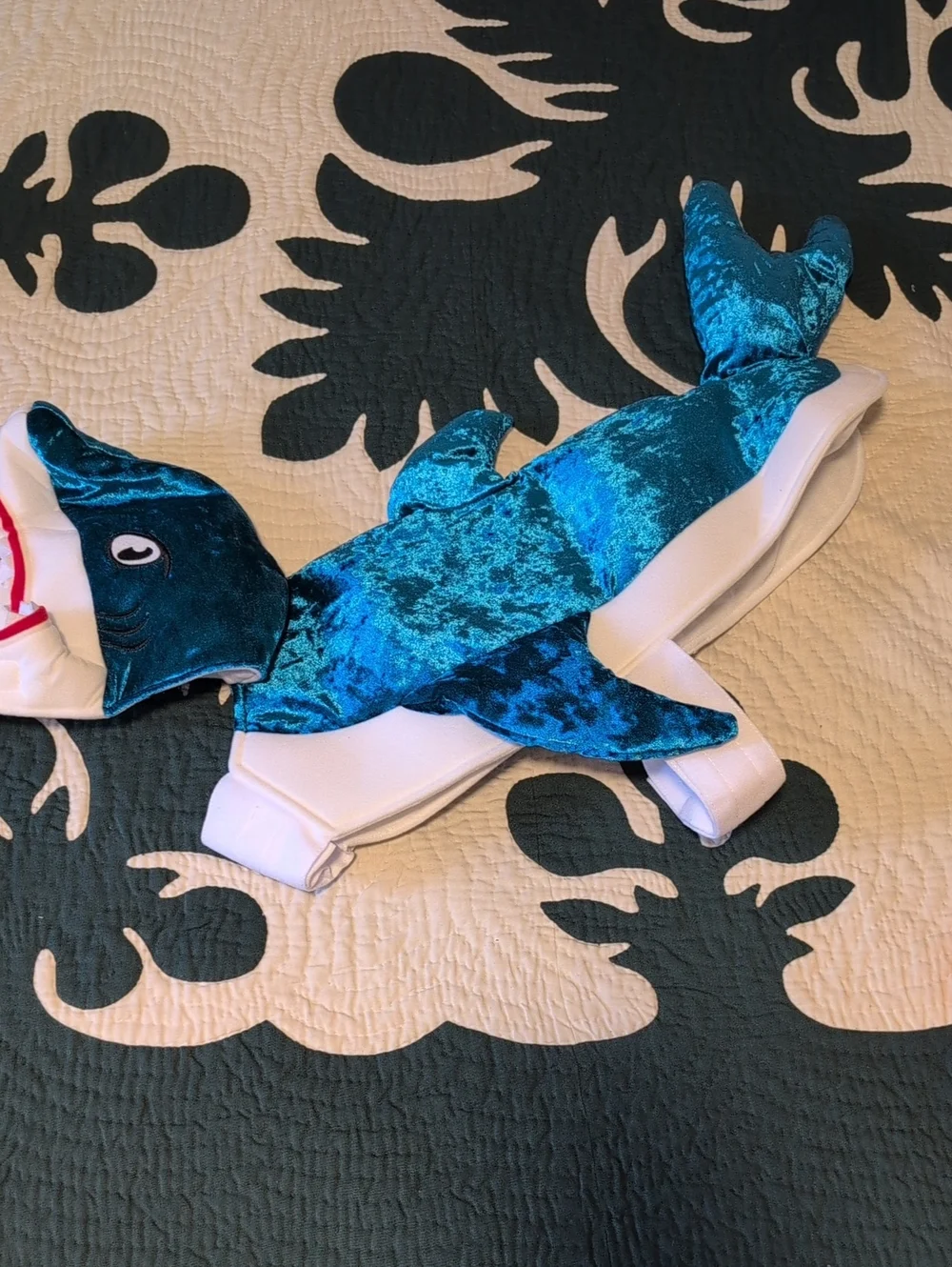 Dog Shark Costume Size Large & Dunkin Munchies Bag (Bundle Of 2)